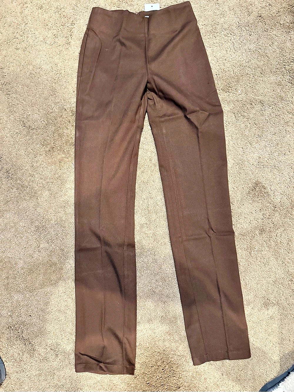 All My Love Style Pant Straight Leg Pants in Brown XS NWT
